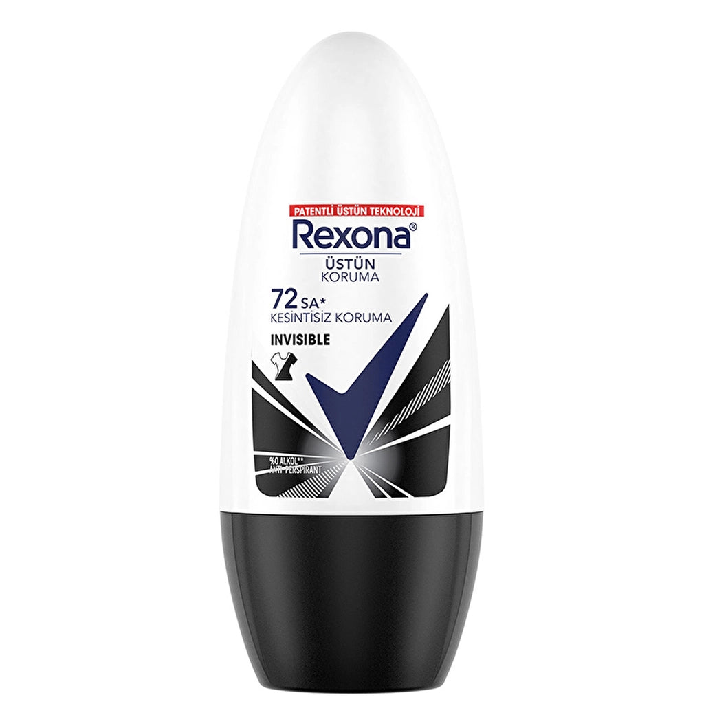 Rexona Kadın Roll On Deodorant Invisible Black White 50 ml