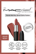 Mac M·A·CXIMAL Silky Matte Lipstick Nemlendirme Etkili Yoğun Renk Sağlayan Ruj - Velvet Teddy