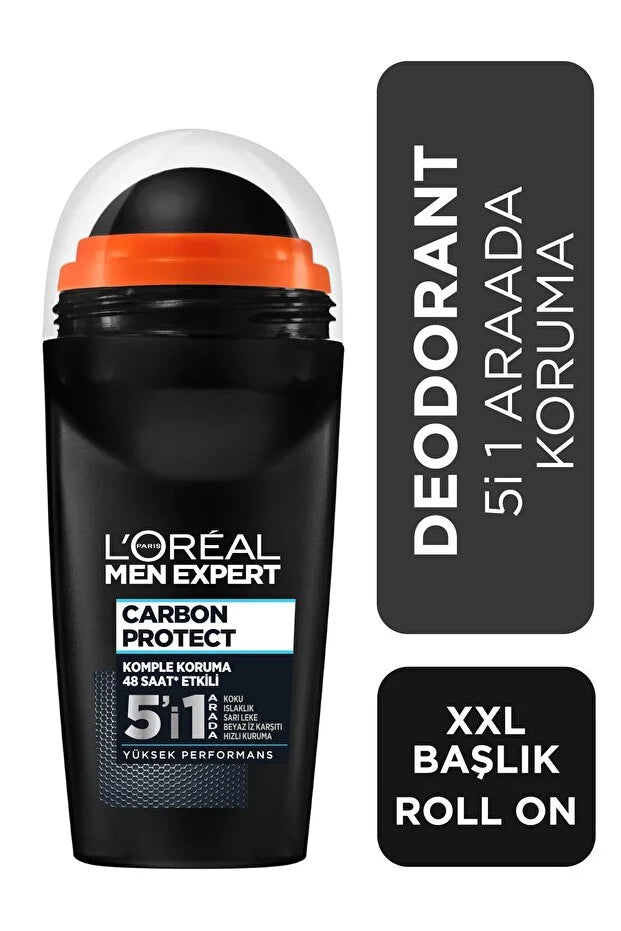 Loreal Paris Men Expert Carbon Protect Anti Perspirant 5'i 1 Arada Erkek Roll On 50 ml