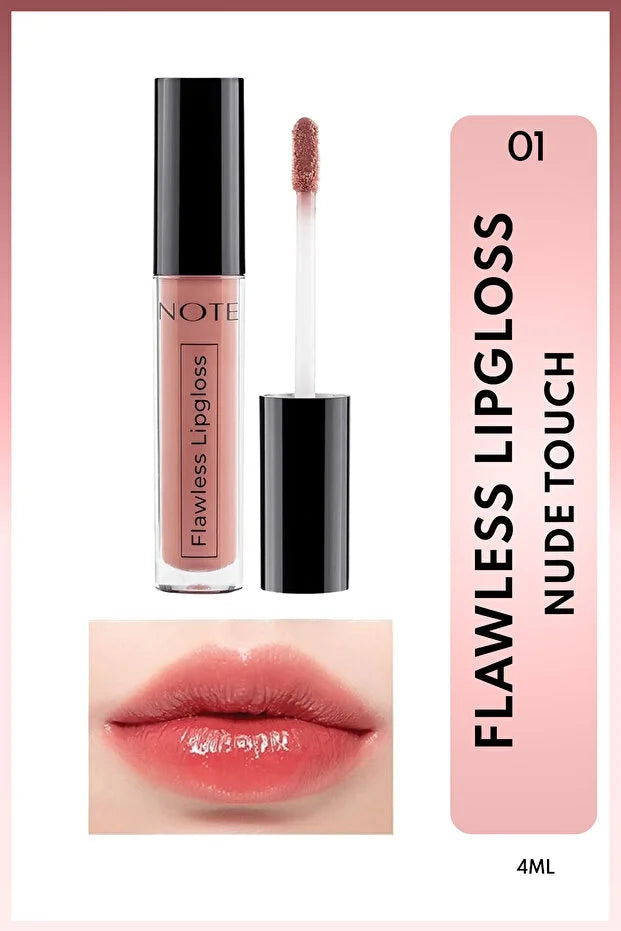 Note Flawless Lipgloss 01 Nude Touch Nemlendirici Etkili Parlak Ruj - Nude