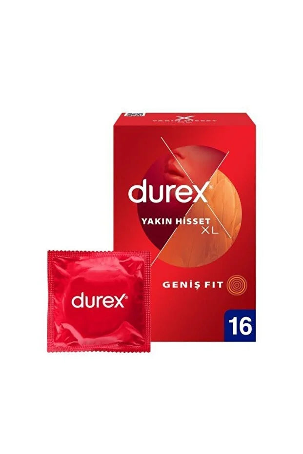 Durex Yakın Hisset XL Prezervatif 16'lı