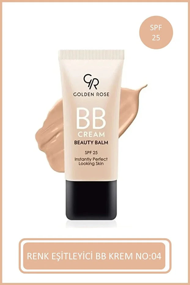 Golden Rose BB Cream Beauty Balm No: 04 Medium - Renk Eşitleyici BB Krem