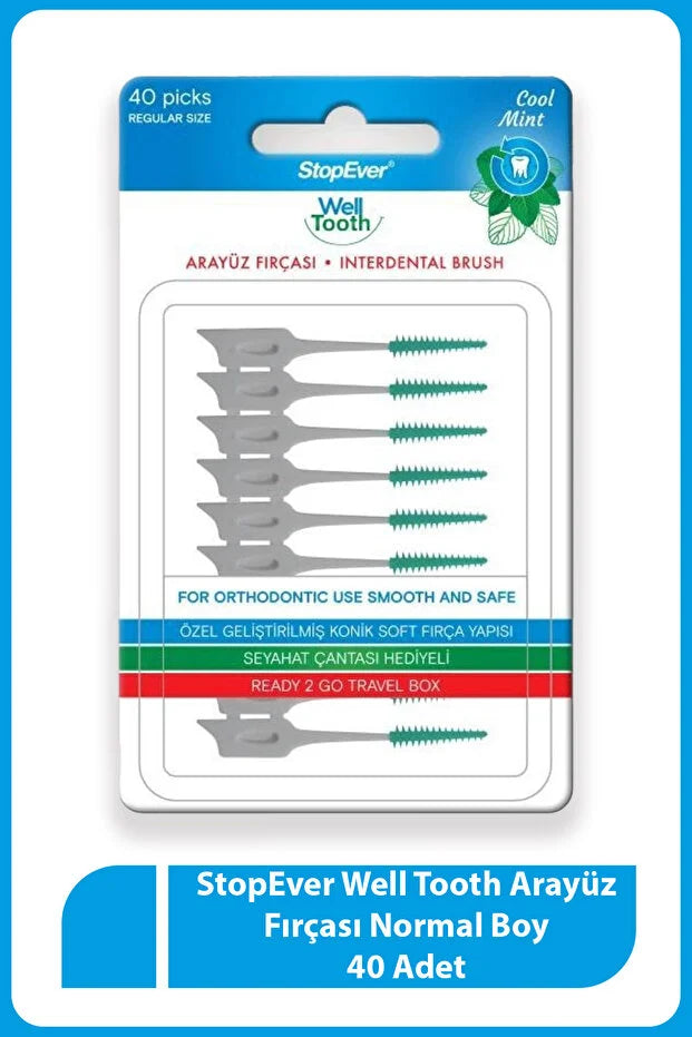 Stopever Well Tooth Arayüz Fırçası Normal Boy 40'lı