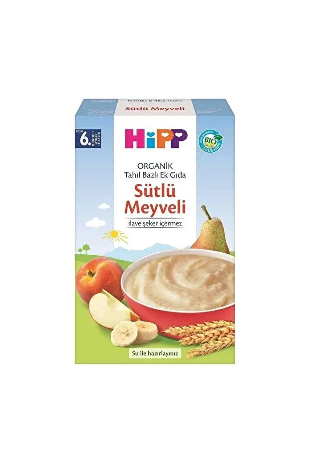 Hipp Organik Sütlü Meyveli Tahıl Bazlı Kaşık Maması 250 gr