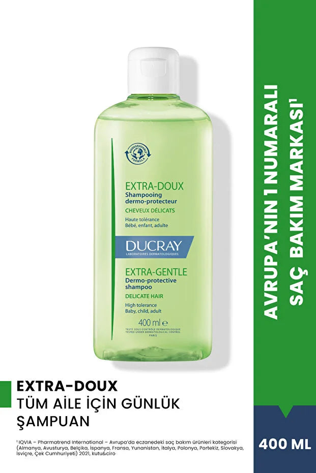 Ducray Extra Doux Tüm Aile İçin Günlük Şampuan 400 ml