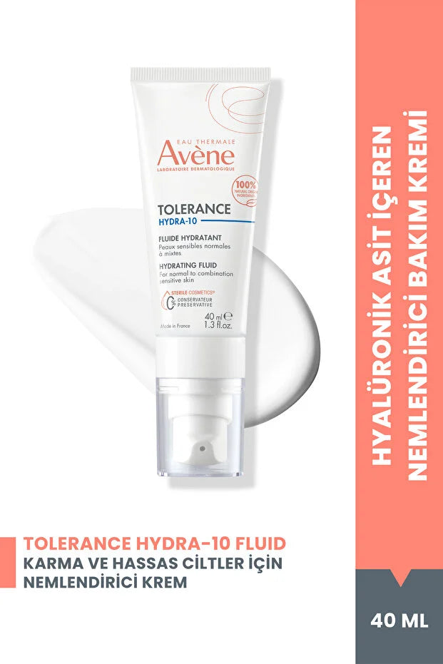 Avene Tolerance Hydra-10 Normal ve Karma Nemsiz Kalmış Hassas Ciltler için Nemlendirici Krem 40 ml
