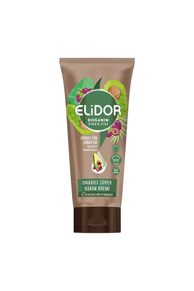 Elidor Doğanın Enerjisi Onarıcı Süper Saç Bakım Kremi Avokado ve Üzüm Çekirdeği Yağı 170 ml