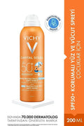 Vichy Capital Ideal Soleil Çocuklar için Kum Yapışmalarına Karşı Çok Yüksek Korumalı Sprey SPF50 200 ml