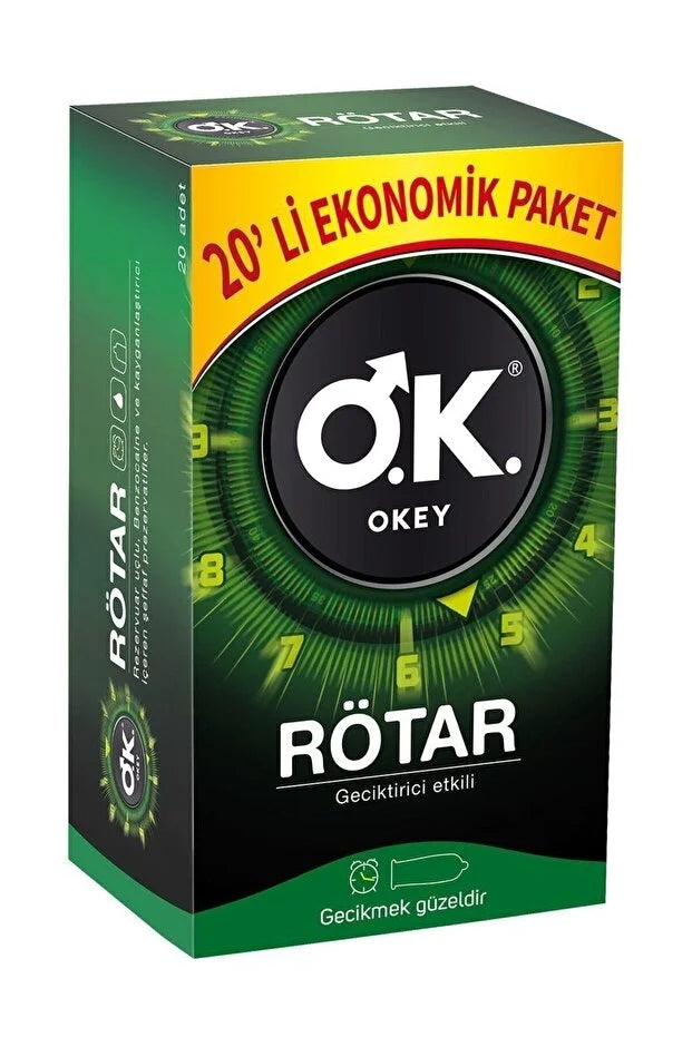 Okey Rötar Geciktiricili Ekonomik 20'li Prezervatif