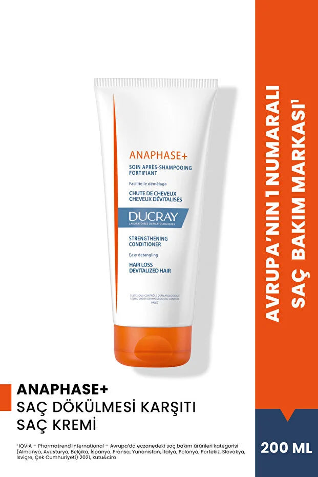 Ducray Anaphase+ Besleyici ve Güçlendirici Saç Dökülmesi Karşıtı Saç Kremi 200 ml