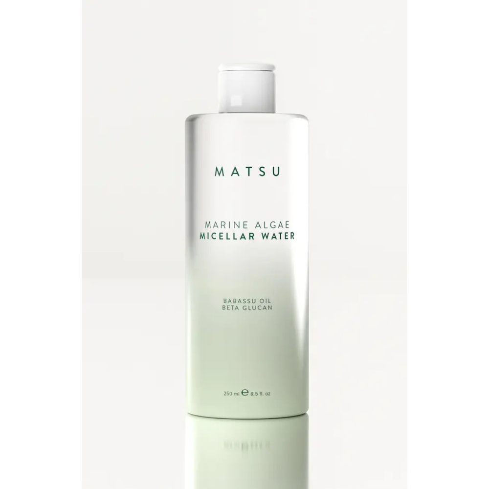 MATSU Marine Algae Micellar Water | Babassu Yağı & Beta-Glucan | Nazik Arındırma ve Bariyer Koruyucu Temiz