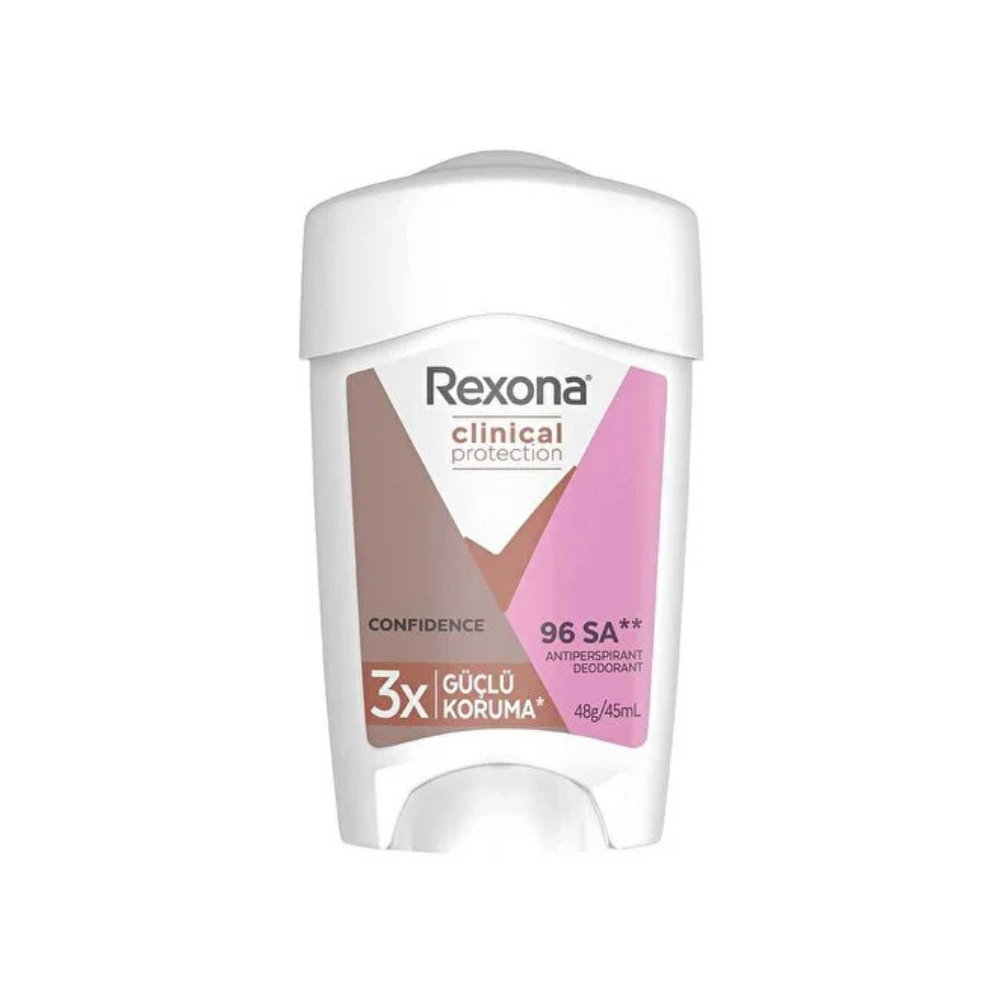 Rexona Clinical Protection Kadın Stick Deodorant Confidence 3x Güçlü Koruma 45 ml