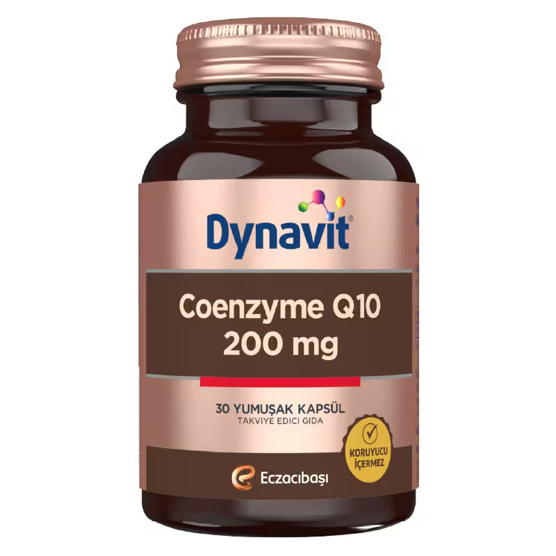 Dynavit Coenzyme Q-10 200 Takviye Edici Gıda 30 Yumuşak Kapsül