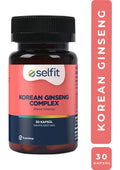 Selfit Korean Ginseng Complex 30 Bitkisel Kapsül | Panax Ginseng, L-Arjinin ve Ginkgo Ekstraktı