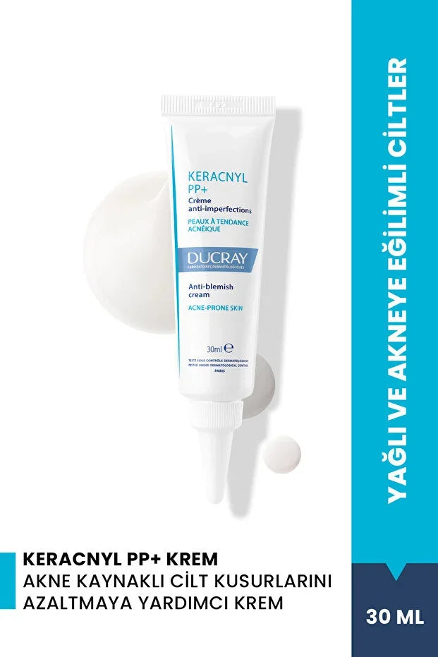 Ducray Keracnyl PP+ Akneye Eğilimli Ciltler İçin Bakım Kremi 30 ml